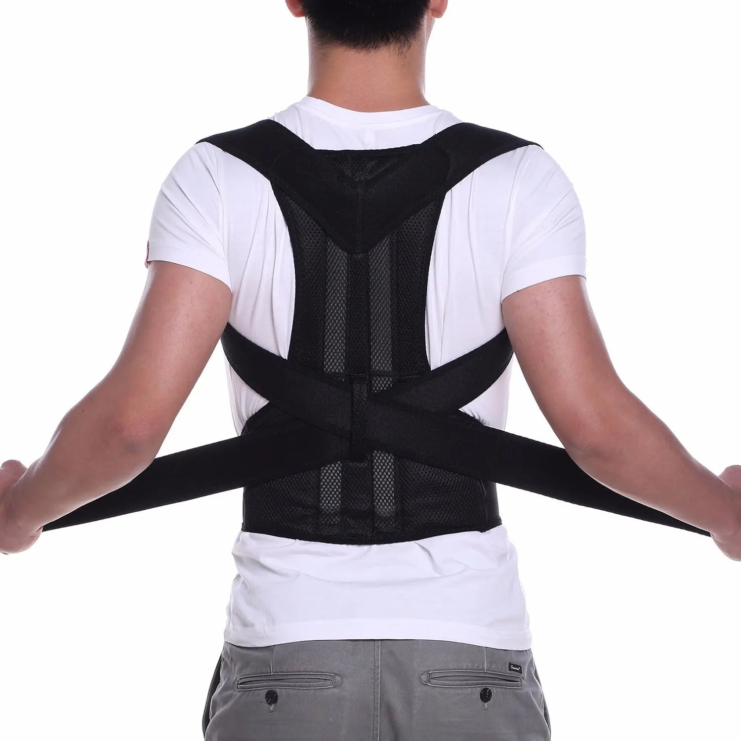 Adjustable Magnetic Posture Corrector Back Brace Support Belt DailyDwell.pk