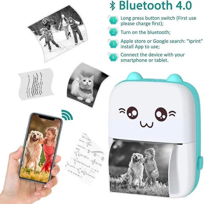 Mini Printer Portable Pocket Thermal Printer DailyDwell.pk