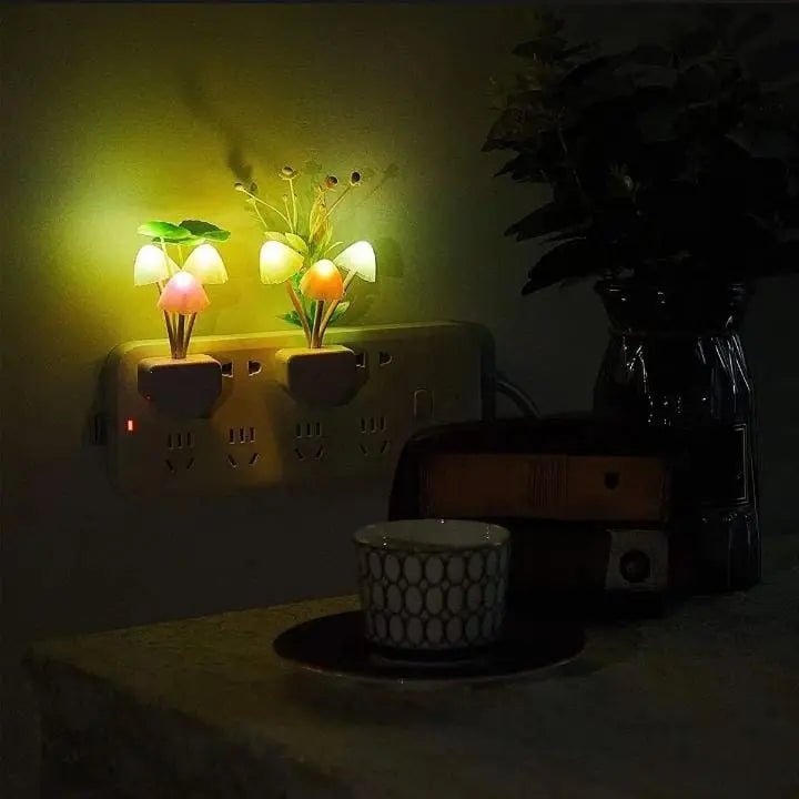 Mushroom LED Night Light with Auto Sensor DailyDwell.pk