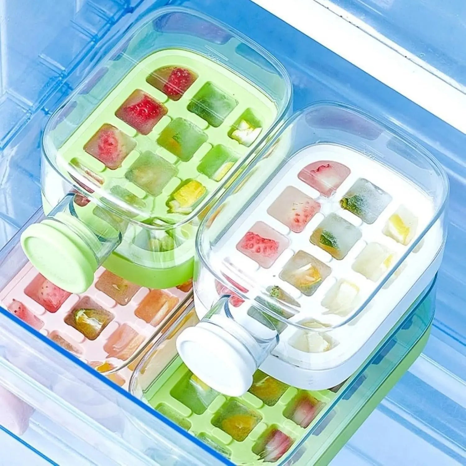 Ice Cube Maker Water Bottle – 500ml DailyDwell.pk
