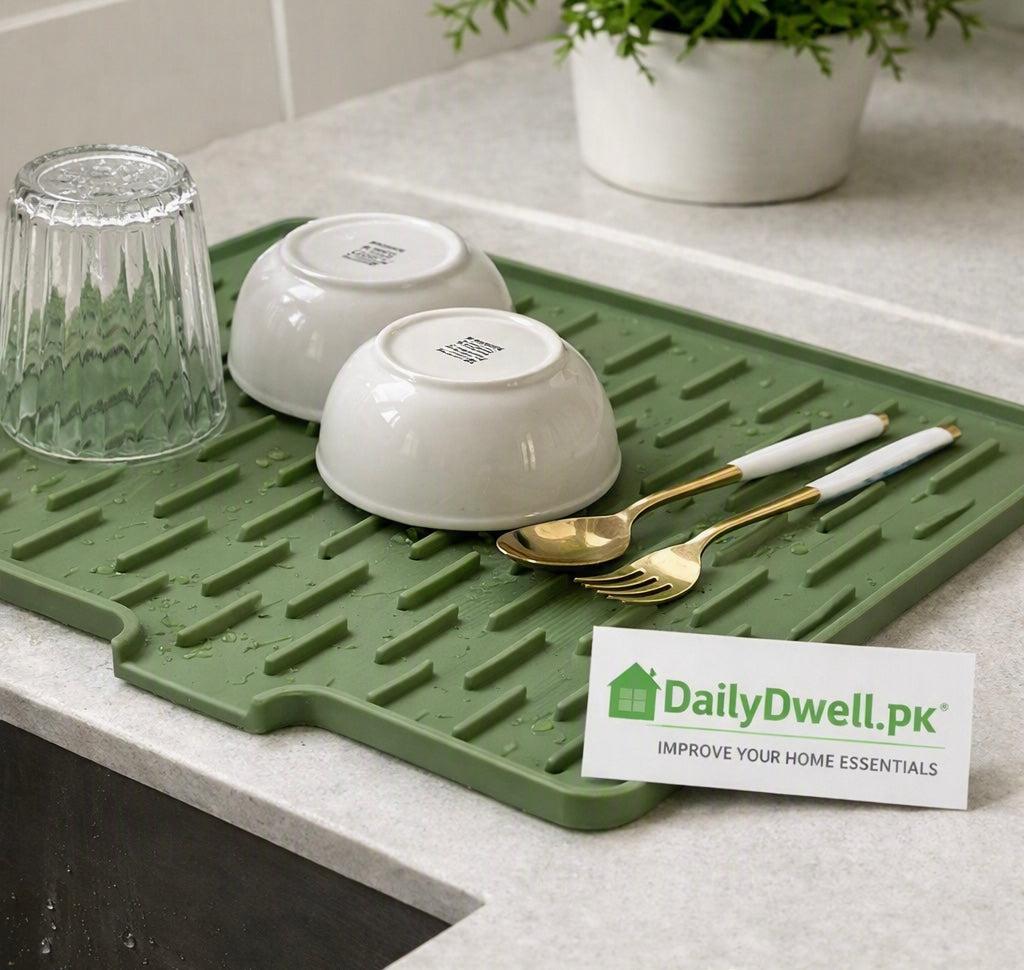Kitchen Sink Drying Mat – Fast Water-Absorbent Dish Drying Pad DailyDwell.pk