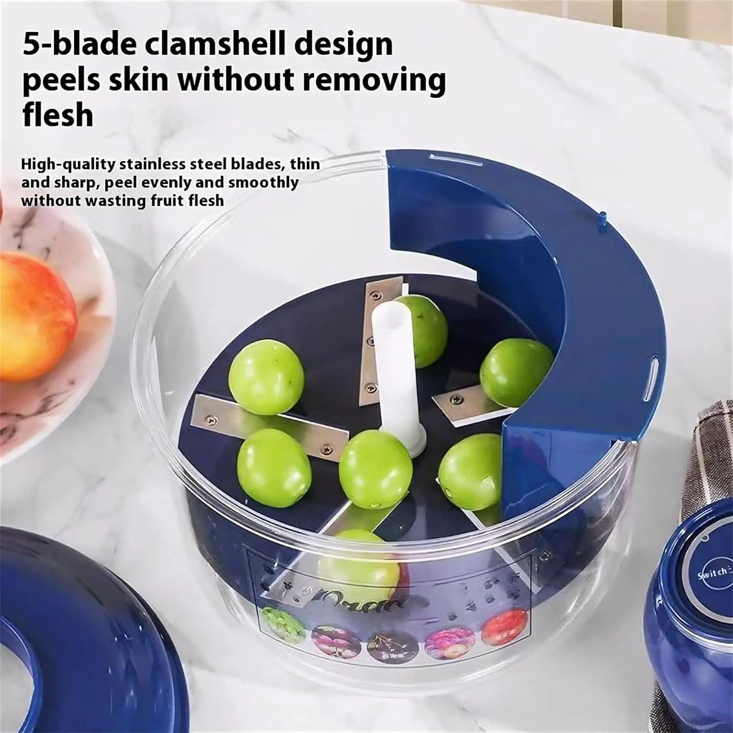 Quick & Effortless Peeling Machine – Automatic Electric Fruit Peeler DailyDwell.pk