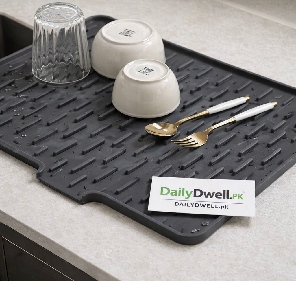 Kitchen Sink Drying Mat – Fast Water-Absorbent Dish Drying Pad DailyDwell.pk