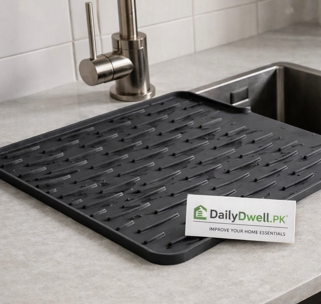 Kitchen Sink Drying Mat – Fast Water-Absorbent Dish Drying Pad DailyDwell.pk