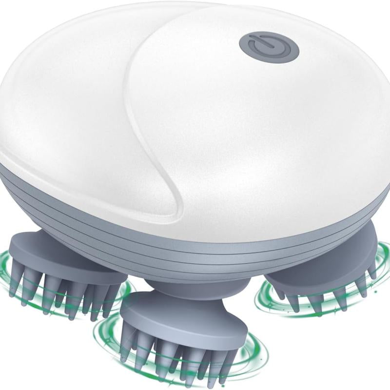 Electric 4-Head Scalp Massager – Hair & Scalp Massage Brush