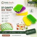 37 Cavity Silicone Ice Cube Mould Tray – Honeycomb Shape DailyDwell.pk