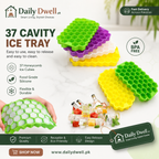 37 Cavity Silicone Ice Cube Mould Tray – Honeycomb Shape DailyDwell.pk