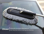 Telescopic Microfiber Car Duster – Long Handle Dust Cleaning Brush