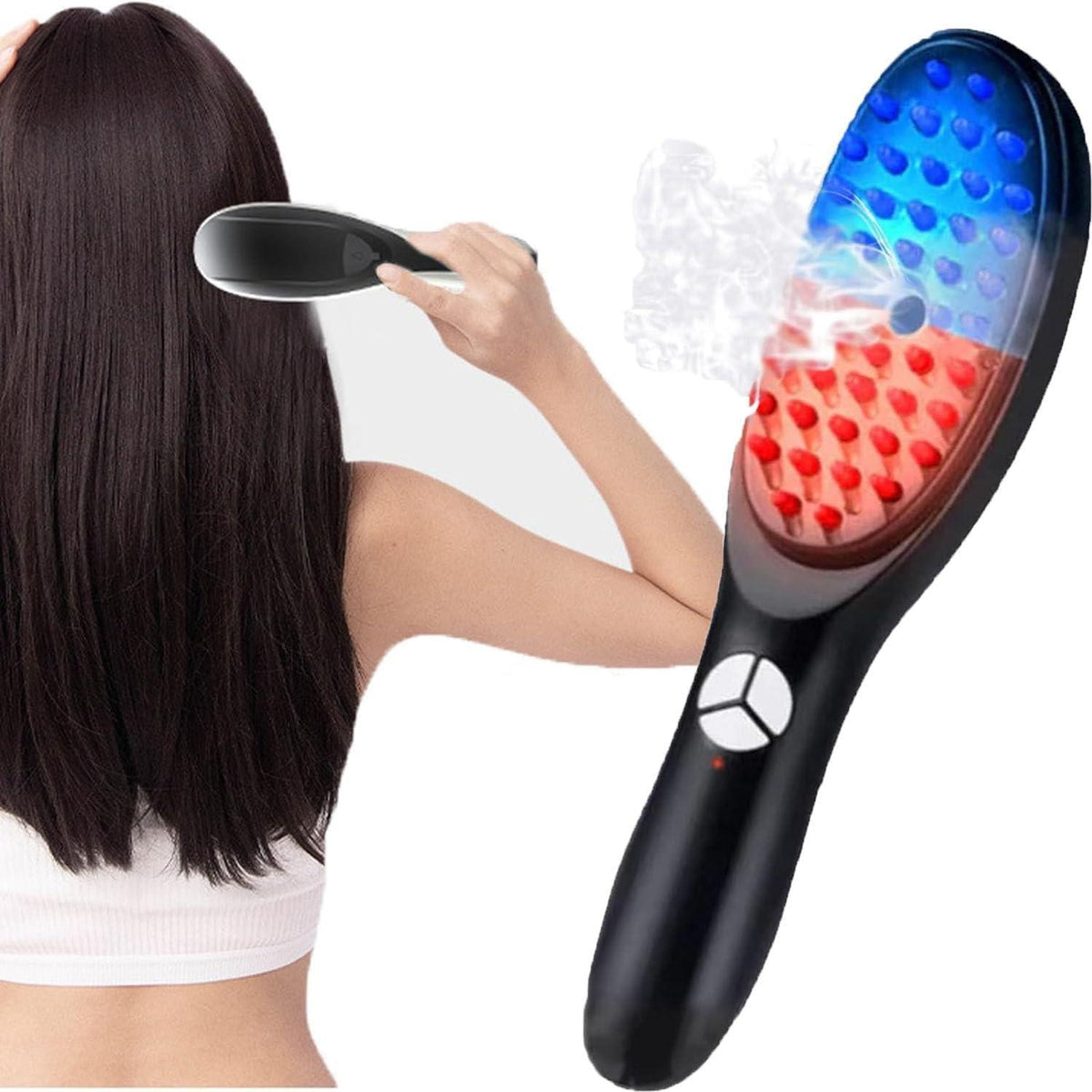Steam Hair Comb – 3D Scalp Massager with Ultrasonic Vibration & Mist