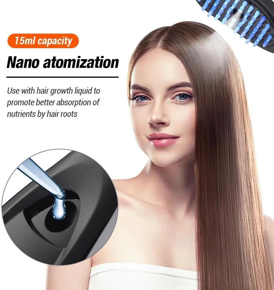 Steam Hair Comb – 3D Scalp Massager with Ultrasonic Vibration & Mist