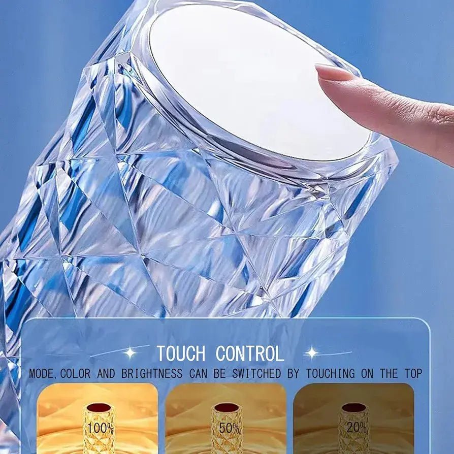 Crystal Glow RGB Touch Lamp DailyDwell.pk