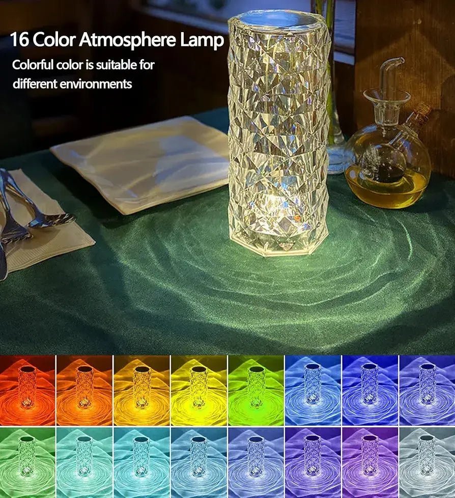 Crystal Glow RGB Touch Lamp DailyDwell.pk