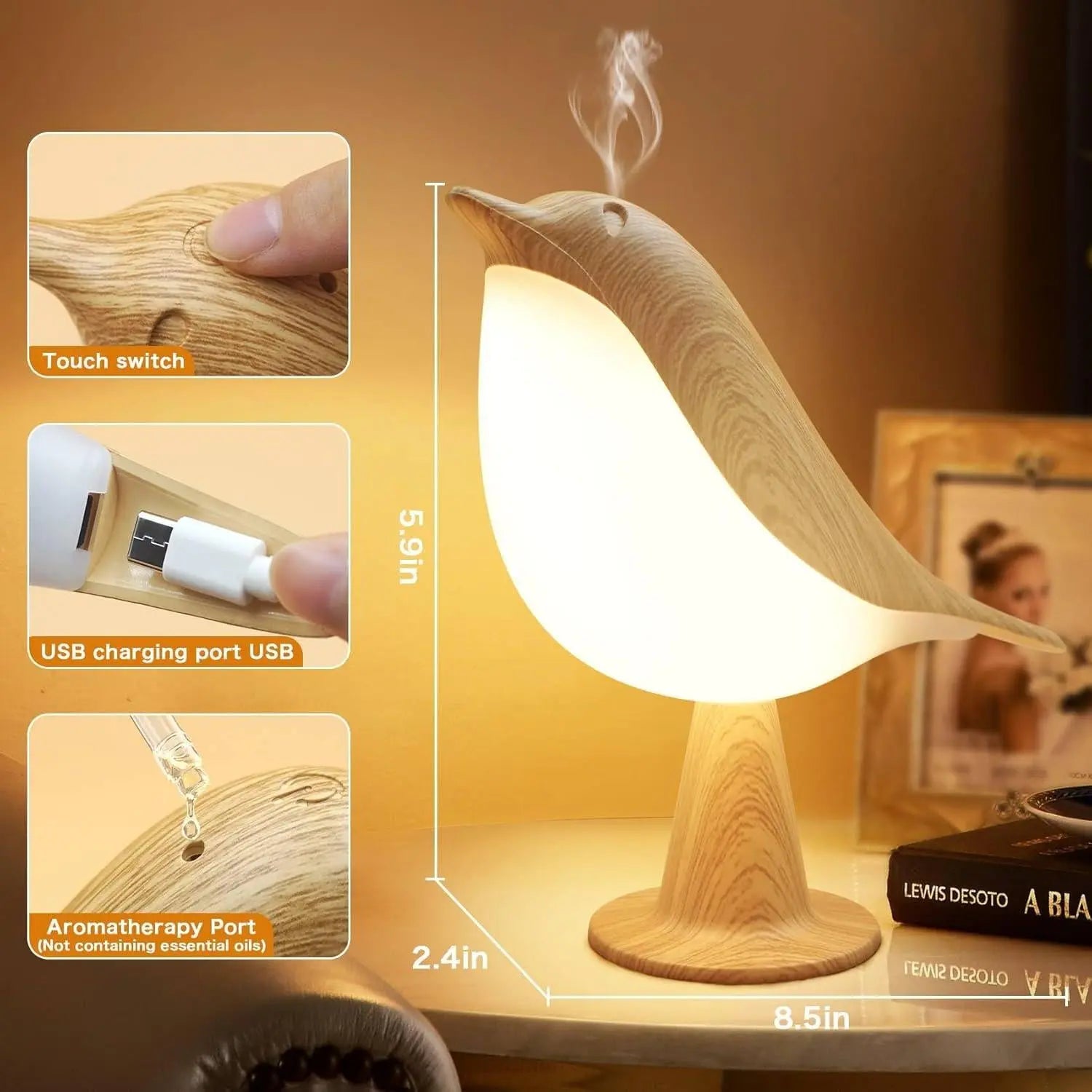 Bird Rechargeable Touch Lamp DailyDwell.pk