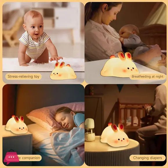 LED Silicon Bunny Night Light - DailyDwell.pk