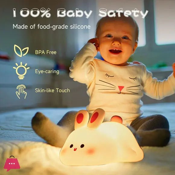 LED Silicon Bunny Night Light - DailyDwell.pk