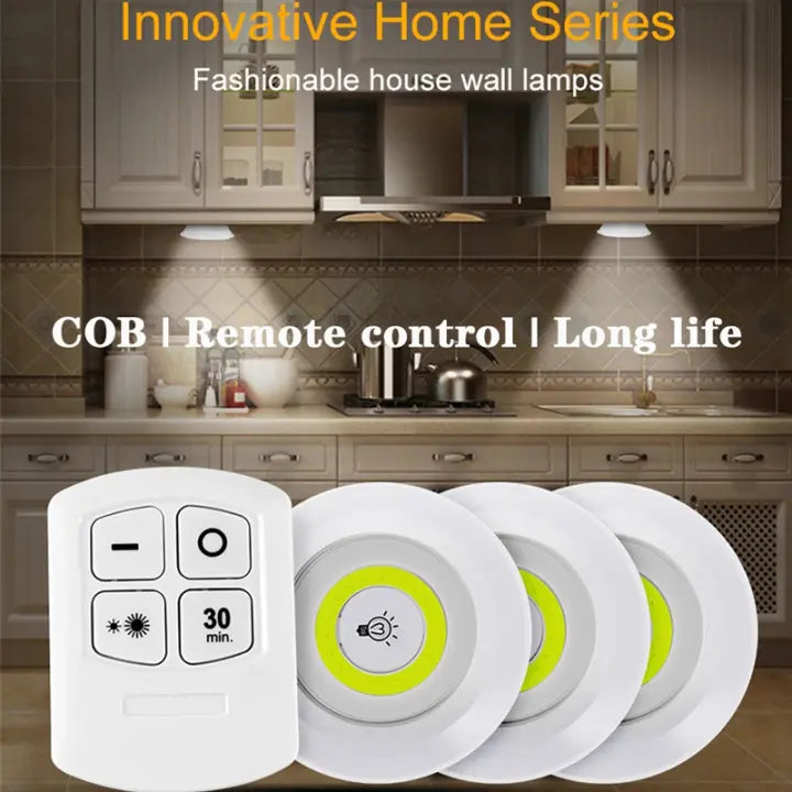 Pack of 3 LED Remote Control Lights DailyDwell.pk