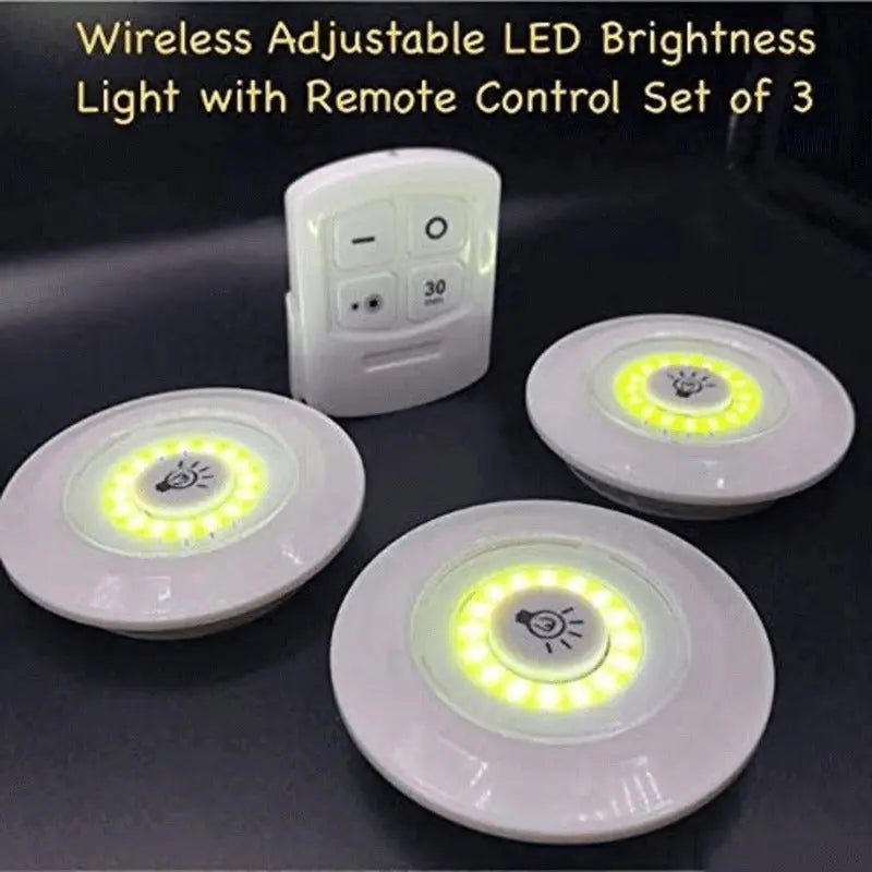 Pack of 3 LED Remote Control Lights DailyDwell.pk