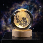 3D Galaxy Crystal Ball Moon Lamp DailyDwell.pk