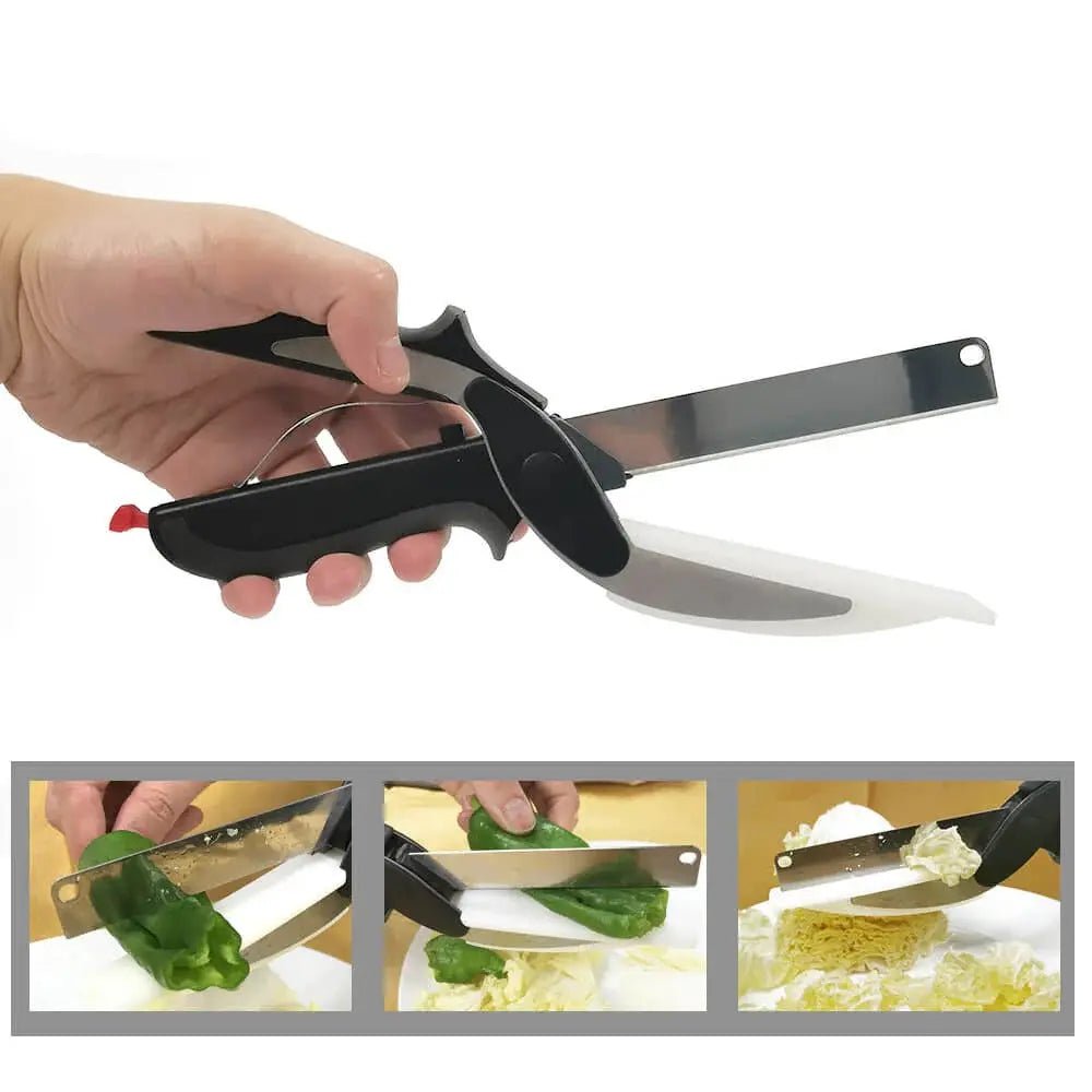 New Smart Clever Cutter Scissor 2-in-1 DailyDwell.pk