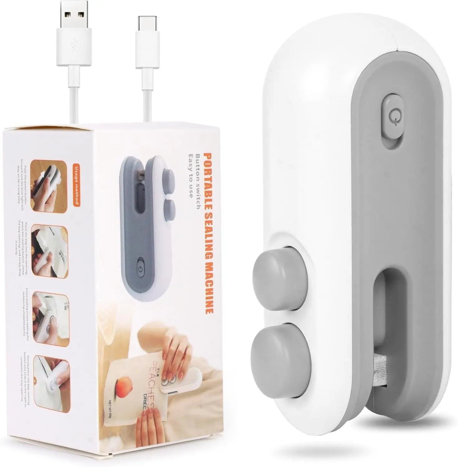 2-in-1 Mini Heat Sealing Machine & Cutter DailyDwell.pk