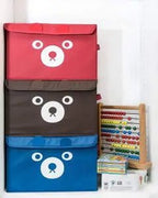 Panda Design Folding Storage Bin – Kids Toy & Clothes Organizer Basket (Random Color) DailyDwell.pk