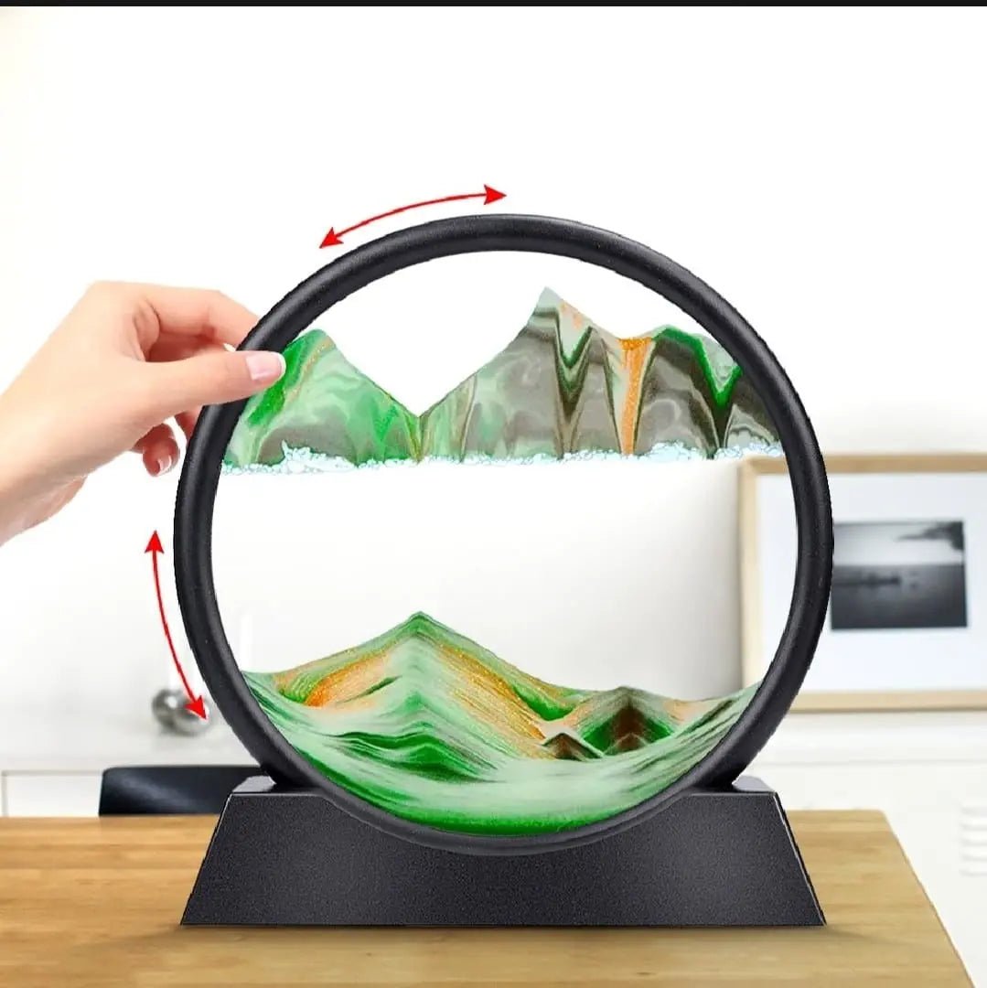 3D Moving Sand Mountain Lamp with Stand – Sandscape Painting & Home Decor (Random Color) DailyDwell.pk