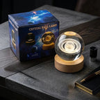 3D Crystal Ball LED Galaxy Lamp – Saturn Shape USB Night Light for Home Decor DailyDwell.pk