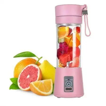 6-Blade USB Portable Juicer Blender – 380ml Mini Fruit Bottle Mixer(Random color) DailyDwell.pk