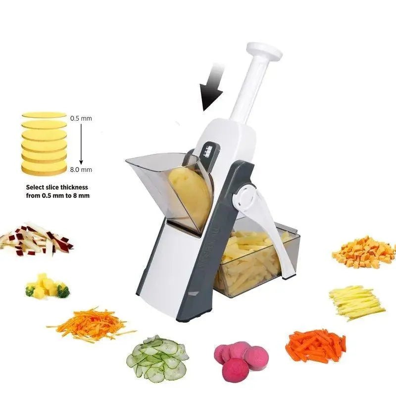 Safe Vegetable Slicer Cutter – Multi-Functional Fast Food Prep Tool DailyDwell.pk