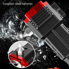 Versatile High Power Led Flashlight Focus Light Power Bank and Window Hammer DailyDwell.pk