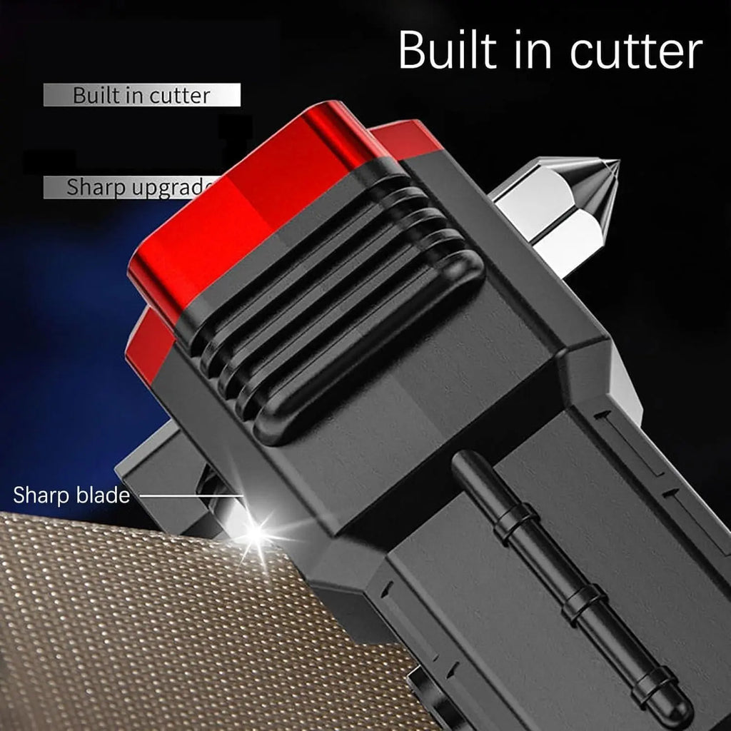 Versatile High Power Led Flashlight Focus Light Power Bank and Window Hammer DailyDwell.pk