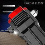 Versatile High Power Led Flashlight Focus Light Power Bank and Window Hammer DailyDwell.pk
