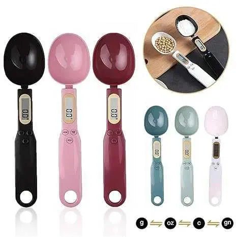 Digital Measuring Spoon Scale – Precision Kitchen Spoon with LCD Display(Random color) DailyDwell.pk