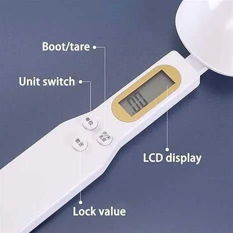 Digital Measuring Spoon Scale – Precision Kitchen Spoon with LCD Display(Random color) DailyDwell.pk