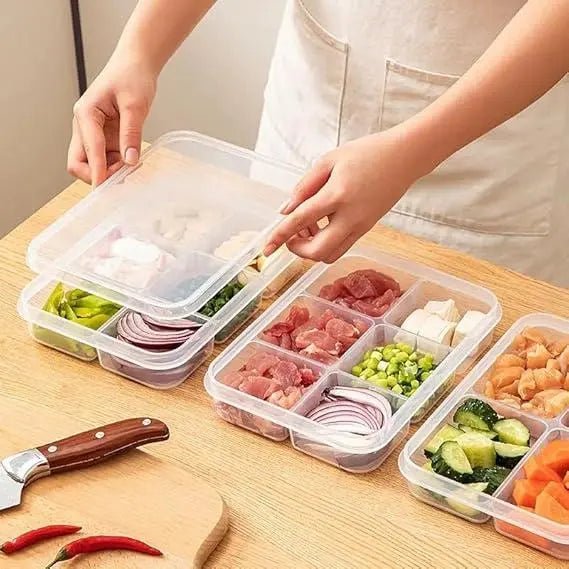6 Portion Plastic Storage Box – Multi-Compartment Food Storage Container DailyDwell.pk