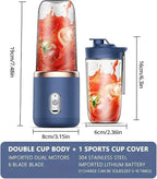 Hexa Blade 2-in-1 Rechargeable Mini Electric Juicer Blender DailyDwell.pk