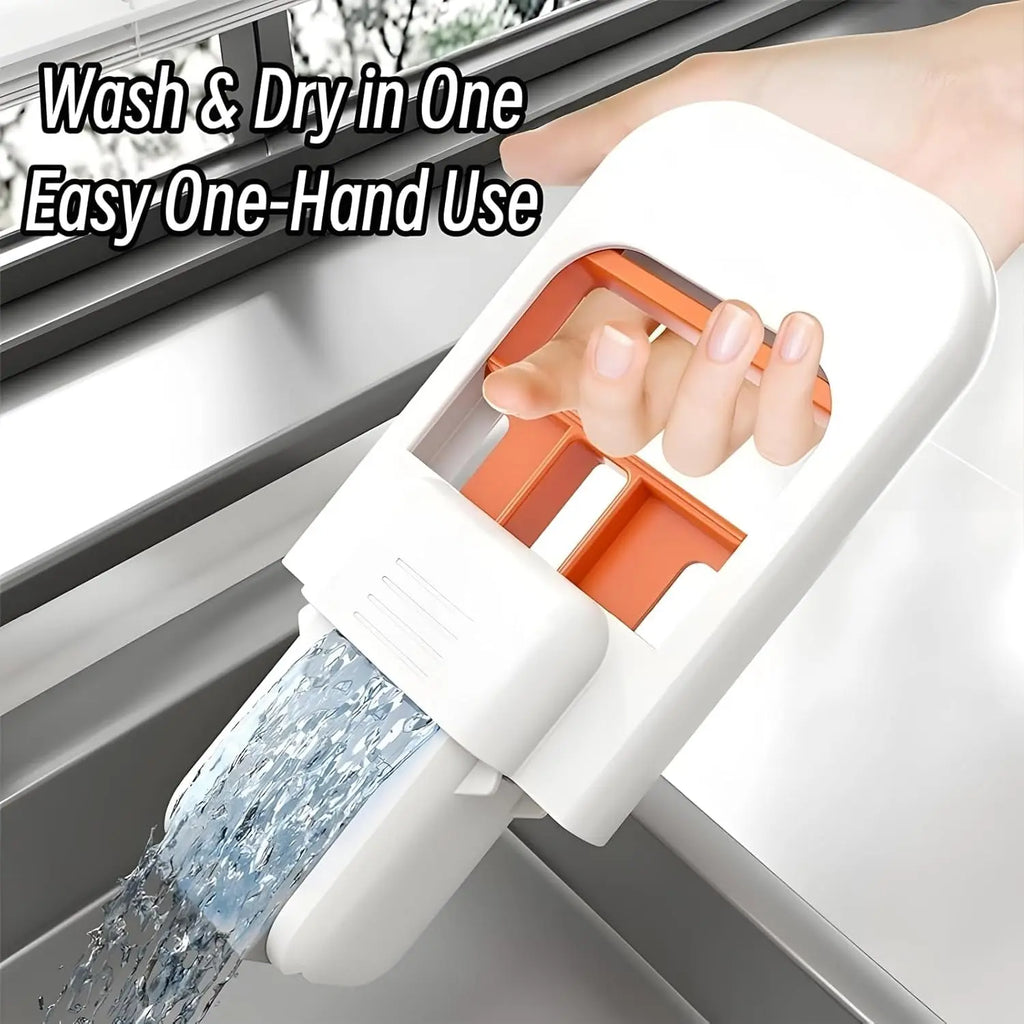 Mini Foldable Desktop Mop – Portable Sponge Cleaner for Bathroom, Tiles & Small Spaces DailyDwell.pk
