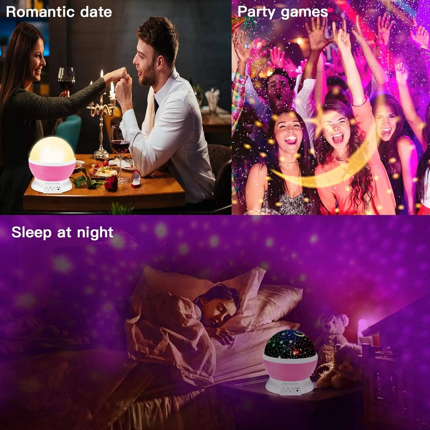 Star Master Night Light Projector – Rotating Galaxy Star Light LED Lamp DailyDwell.pk