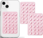 Double-Sided Silicone Suction Pad Phone Holder – Self-Adhesive Grip Pad for Mobiles & Tablets(Random color) DailyDwell.pk
