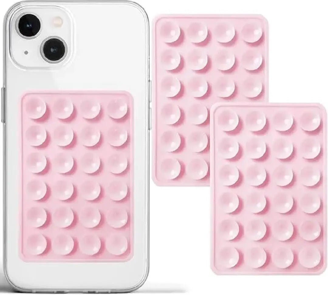 Double-Sided Silicone Suction Pad Phone Holder – Self-Adhesive Grip Pad for Mobiles & Tablets(Random color) DailyDwell.pk