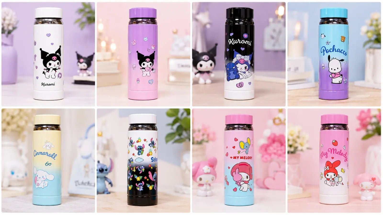 Premium Cartoon Print Stainless Steel Water Bottle – Double-Wall Vacuum Insulated Flask (Random Color) DailyDwell.pk