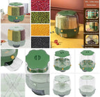 Rotatable Rice Barrel Food Storage Container – Sealed Grain & Cereal Dispenser (Random Color) DailyDwell.pk