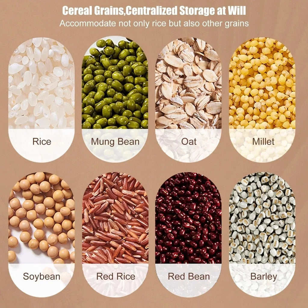 Rotatable Rice Barrel Food Storage Container – Sealed Grain & Cereal Dispenser (Random Color) DailyDwell.pk
