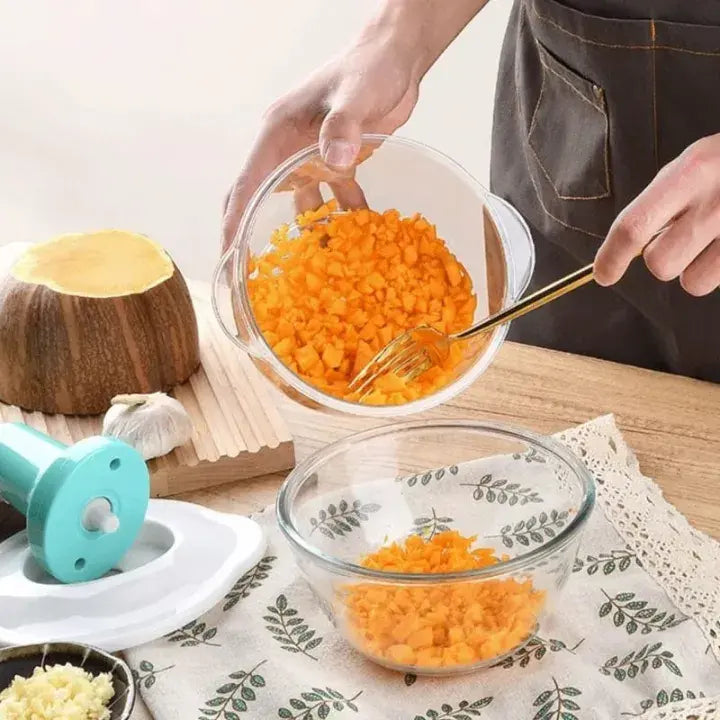 1.5L Push Chopper – Manual Hand Press Multipurpose Food Chopper For Kitchen DailyDwell.pk