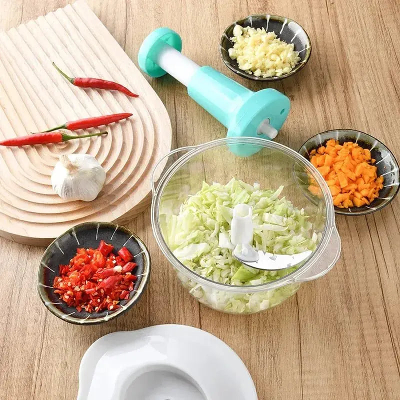 1.5L Push Chopper – Manual Hand Press Multipurpose Food Chopper For Kitchen DailyDwell.pk