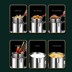 Deep Frying Fry Pot – Multipurpose Oil Fryer Pot With Strainer DailyDwell.pk