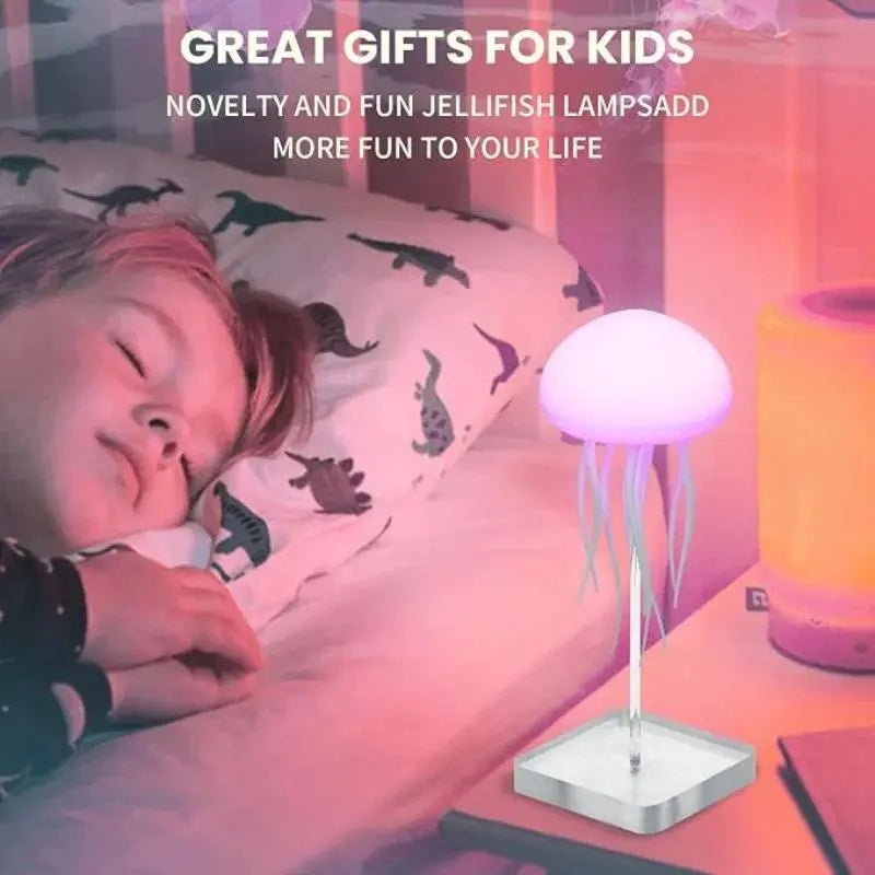 LED Jellyfish Lamp RGB Mood Light | Voice Control Fantasy Jellyfish Night Light | Decorative Bedroom & Living Room Lighting DailyDwell.pk