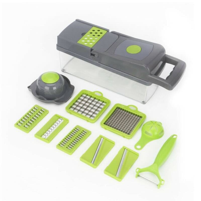 14-in-1 Mandoline Slicer & Vegetable Chopper – Multifunctional Food Cutter & Grater DailyDwell.pk