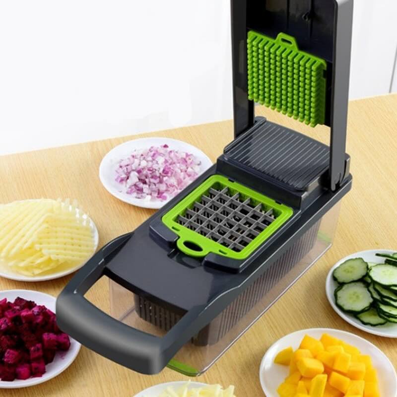 14-in-1 Mandoline Slicer & Vegetable Chopper – Multifunctional Food Cutter & Grater DailyDwell.pk