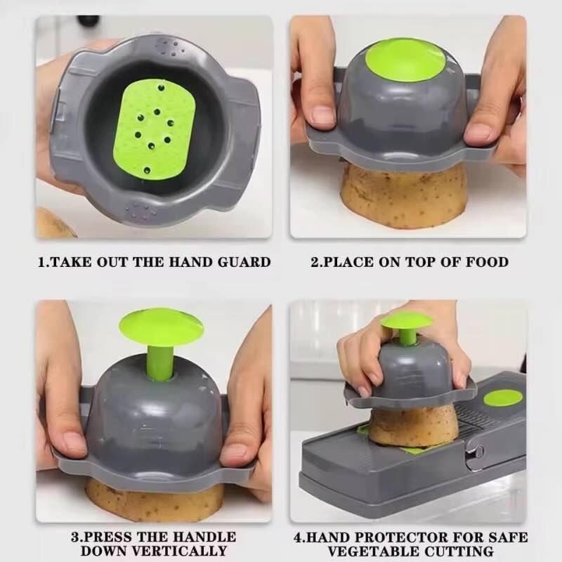 14-in-1 Mandoline Slicer & Vegetable Chopper – Multifunctional Food Cutter & Grater DailyDwell.pk